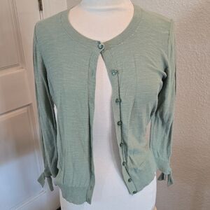 LOFT Light Green Women's Cardigan